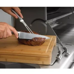 Napoleon PRO Schneidebrett Mit Edelstahlschalen -Campingausrüstung napoleon pro schneidebrett bambusbrett grillzubehoer 4 3 11801