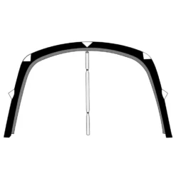 Vorderwand Brunner Skia 400 Frontwall -Campingausrüstung offene vorderwand brunner frontwall skia 400 air tech vorder wand front wohnmobil caravan sonnendach frontwand 1000 3 26135