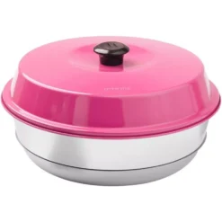 Omnia Deckel Rosa -Campingausrüstung omnia zubehoer aluminium deckel passend fuer maxiform antihaftbeschichtete backform rosa 1000 2 27767