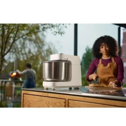 Teigknetmaschine Ooni Halo Pro Spiralmixer -Campingausrüstung ooni halo pro spiralmixer knetmaschine lecker pizzateig zubereiten polarweisse kuechenmaschine 1000 5 28355