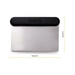 Ooni Pizza Teigschaber -Campingausrüstung ooni zubehoer teigschaber aus edelstahl nylon griff 1000 3 25109