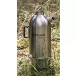Petromax Edelstahl-Feuerkanne, 1,5 Liter -Campingausrüstung outdoor wasserkocher campingkocher petromax feuerkanne mit dampfpfeife zum aufschrauben feuerschale 1000 7 26194