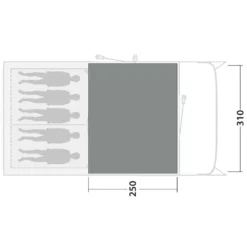 Campingausrüstung -Campingausrüstung outwell cozy teppich denver 5 skizze groessenangaben masse familienzelt carpet 1000 1 27499