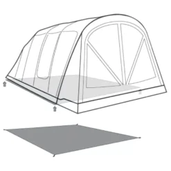Unterlage Outwell Footprint Florida 5 Air -Campingausrüstung outwell florida 5 air footprint skizze unterlage familien camping zelt 2 27537