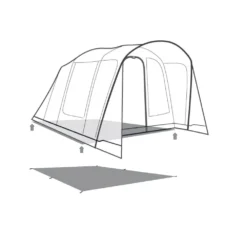 Unterlage Outwell Footprint Michigan 4 Air -Campingausrüstung outwell michigan 4 air footprint skizze unterlage familien camping zelt 2 27516