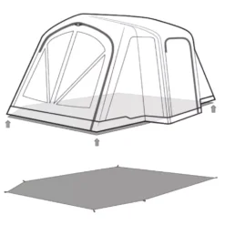 Unterlage Outwell Footprint Montana 4 Air -Campingausrüstung outwell montana 4 air footprint skizze unterlage familien campingzelt 2 27540