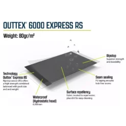Aufblasbares Familienzelt Outwell Vermont 7 Air -Campingausrüstung outwell outtex 6000 express rs material wasserdicht reissfest 1000 7 27489
