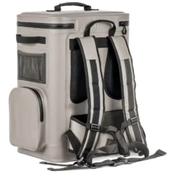 Petromax Kühlrucksack, 17 Liter, Sand -Campingausrüstung petromax 17liter kuehlrucksack tragekomfort rueckenpolsterung brustgurt schultergurte camping sandfarbige tasche 1000 2 27980