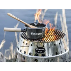 Petromax Emaille-Stieltopf, Schwarz, 1 Liter -Campingausrüstung petromax emaille stieltopf fuer alle feuerstellen und herdarten innenskalierung 1liter inhalt 1000 5 26166