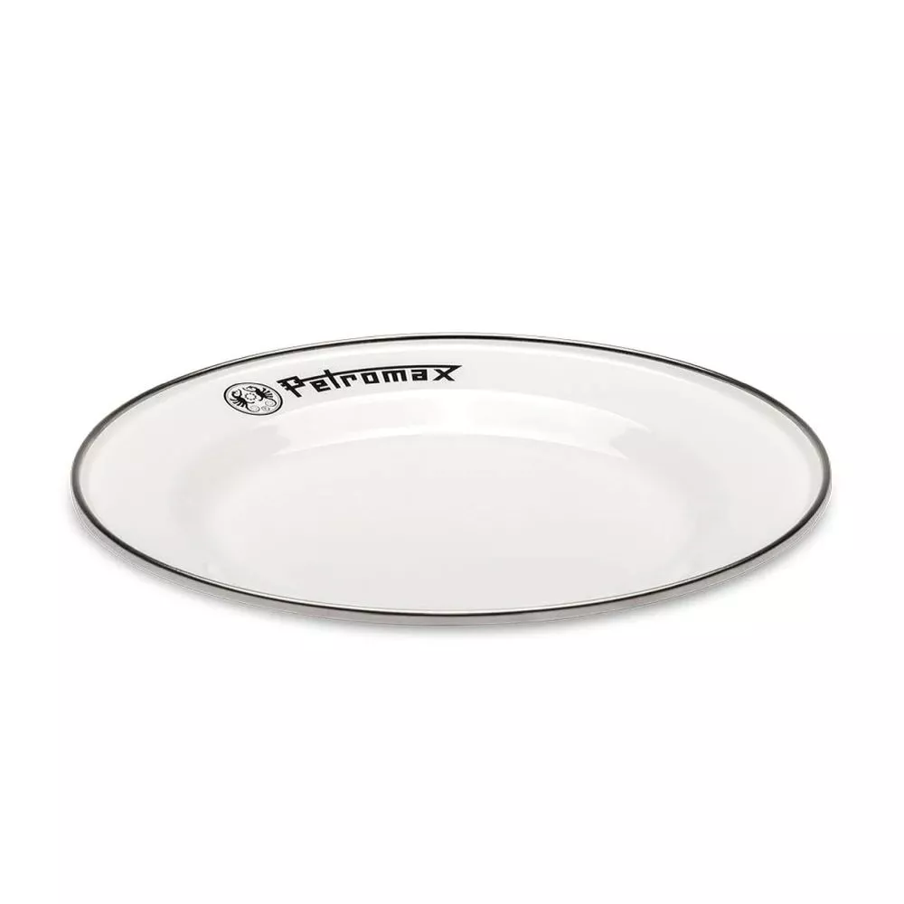 Petromax Emaille-Teller, Weiss, 2 Stück, Ø 18cm 1 Petromax Emaille-Teller, Weiss, 2 Stück, Ø 18cm