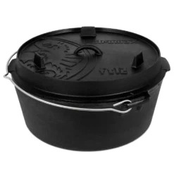 Dutch Oven Petromax Feuertopf Ft12-t Planer Boden, Gusseisentopf Ø 29,2 Cm