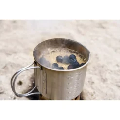 Petromax Kochbecher Aus Edelstahl -Campingausrüstung petromax multifunktonaler edelstahlbecher camping zubehoer kochen backen robust 1000 7 27912
