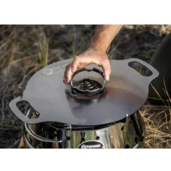 Petromax Kochaufsatz Für Grillplatte Atago -Campingausrüstung petromax zubehoer stahl kochaufsatz grillplatte atago gzusaetzliche abstellflaeche 1000 2 27966