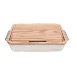 Ooni Ofenform Inklusive Schneidebrett Und Grillrost, Medium -Campingausrüstung pizza ofenform aus edelstahl inklusive eiche schneidebrett und grillrost mit silikonverschluss zubehoer lecker gerichte zubereiten 1000 2 27312