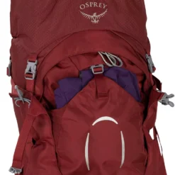 Damenrucksack Osprey Ariel 55 WM/L, Claret Red -Campingausrüstung rucksack fuer frauen trekkingrucksack osprey ariel 55 wm l 1000 13 22206