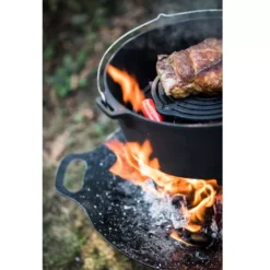 Dutch Oven Petromax Feuertopf Ft12, Ø 29,2 Cm -Campingausrüstung schmoren braten kochen fuer 14 bis 20 personen lagerfeuer grill gusseisentopf petromax feuertopf ft12 1000 4 24493