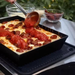 Ooni Silikon-Untersetzer, Large -Campingausrüstung silikonuntersetzer kompatibel mit ooni detroit pizzablech leichte reinigung rutschfest 1000 2 27395