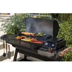 Pellet-Smoker Traeger Ironwood XL International + Pelletsensor -Campingausrüstung smart combustion technologie holzpelletgrill traeger ironwood xl international 1000 13 24772