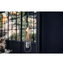 Feuer-Leuchte Höfats SPIN 900 Hängefeuer. Silber -Campingausrüstung spin 900 haengefeuer hoefats strahlt waerme aus bis 1100 watt erstklassige aesthetik sichtbare flamme auch bei tageslicht 1000 3 27333