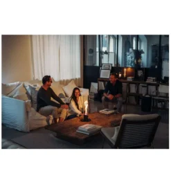 Höfats SPIN 1200 Tischfeuer, Schwarz -Campingausrüstung spin1200 hoefats edelstahl black tischfeuer glaszylinder aesthetik 1000 5 25745