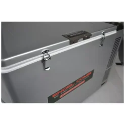 Kompressor Kühlbox Mit Tiefkühlfach Engel MD80F-C-S -Campingausrüstung stabile edelstahlverschluesse engel kuehlbox mit eisfach md80f c s 1000 3 25492
