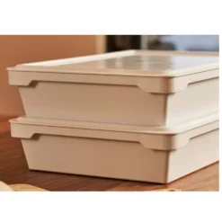 Ooni Pizzateigboxen -Campingausrüstung stapelbare platzsparende weisse teigboxen mit deckel ooni zubehoer 1000 4 25111