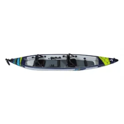 Aufblasbares Kajak Tahe Kayak Air Breeze Full HP Pro -Campingausrüstung tahe kajak kayak air breeze full hp2 pro draufsicht blaues zum aufblasen aufblasbares 2 3 personen familienkajak 1000 2 23829