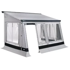 Thule Veduta Markisenzelt Für Markisen Thule Omnistor 6200 / 6300, Markisenlänge 4 M -Campingausrüstung thule veduta vorzelt fuer omnistor markise wohnwagen 1000 3 20717