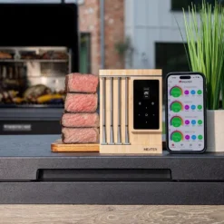 Kabelloses Grillthermometer Traeger MEATER Pro XL Retail EU Region -Campingausrüstung traeger fleischthermometer meater pro xl grillzubehoer kabellos vier edelstahlthermometer 1000 6 27599