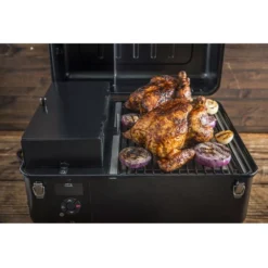 Tragbarer Pelletgrill Traeger Ranger, Schwarz, Inklusive Meater Plus -Campingausrüstung traeger grill ranger pelletgrill mobil 1000 11 26290
