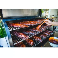 Pelletgrill Traeger Timberline 1300, Schwarz | Ausstellungsstück -Campingausrüstung traeger timberline 1300 schwarzer pellet smoker 1000 10 28680