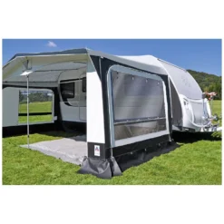 Reisevorzelt Hahn Zelte Medulin 250 | 28er Alu -Campingausrüstung vorderwand abgezippt grosses seitenwandfenster hahn wohnwagenvorzelt medulin 250 1000 5 22089