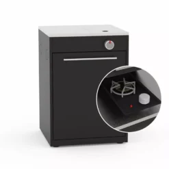 Weber Outdoorküche BBQ-Kitchen 231, 2er Set Für Genesis S-335 Mit Seitenkocher -Campingausrüstung weber bbq kitchen gaskocher modul schwarz gassgrillkueche 1000 4 26572