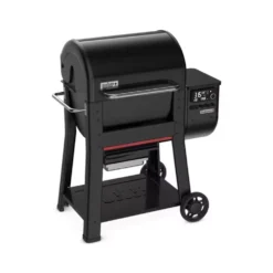 Holzpelletgrill Weber Searwood -Campingausrüstung weber holzpelletgrill searwood schwarzer grill 2 raeder 2 27710