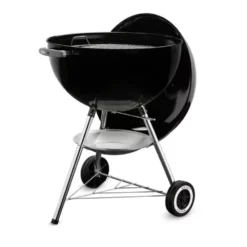 Holzkohle-Kugelgrill Weber Classic Kettle Ø 57 Cm -Campingausrüstung weber kettle charcoal grill holzkohlegrill one touch system schwarz 1000 2 12310