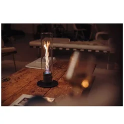 Höfats SPIN 1200 Tischfeuer, Schwarz -Campingausrüstung windlicht hoefats spin 1200 schwarz indoor outdoor tischfeuer dekoration 1000 4 25745