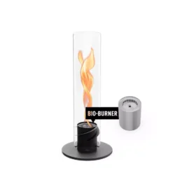 Höfats SPIN 1200 Tischfeuer, Schwarz -Campingausrüstung windlicht tischfeuer spin 1200 farbe schwarz mit bio burner eco ring und loeschdeckel hoefats zubehoer 1000 2 25745