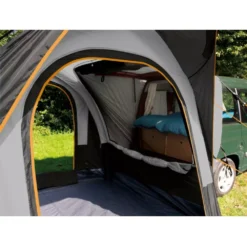 Bus- Und Auto-Heckzelt Eurotrail Cruiser Air SUV -Campingausrüstung wohnraum aufblasbares busvorzelt eurotrail cruiser air suv kombi van freistehendes buszelt dunkelgrau schwarz 1000 4 22012